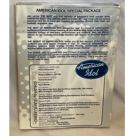 American Idol - The Best & Worst of American Idol Season 1-4 (3 Discs) Good - Picture 2 of 10